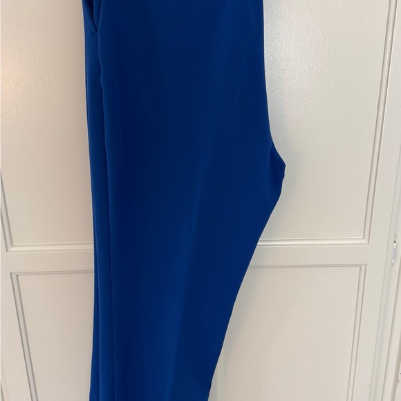 Rachel Zoe Suit Set with Notched Lapel and Ruched Sleeves in Cobalt - Picture 8 of 10